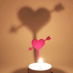 Valentine Heart Arrow 3d model