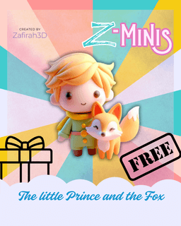FREE Z-MINIS THE LITTLE PRINCE AND THE FOX 3d model