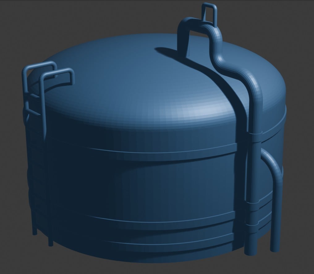 Cisterna técnica para proyectos 3D 3d model