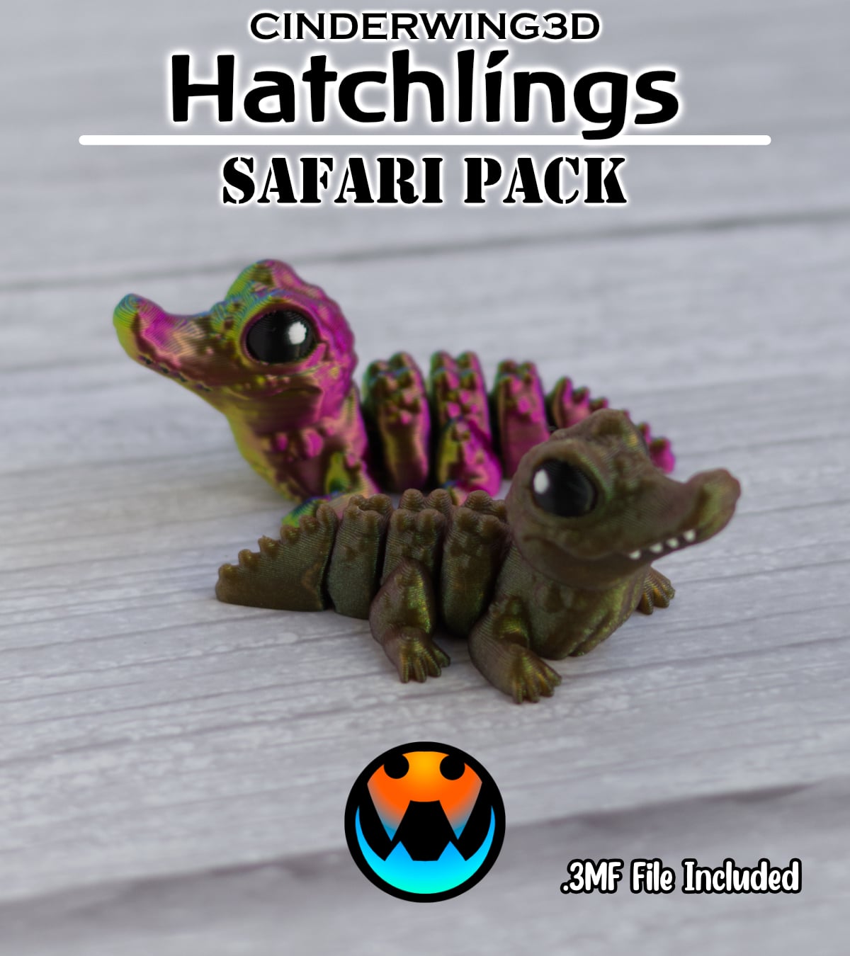 Crocodile - Cinder Hatchling 3d model