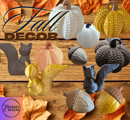 Modern Rustic Fall Decor 3d model