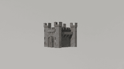 Castle for scenery or miniatures 3d model