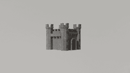 Castle for scenery or miniatures 3d model