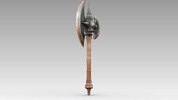 Iron Crescent Halberd 3d model