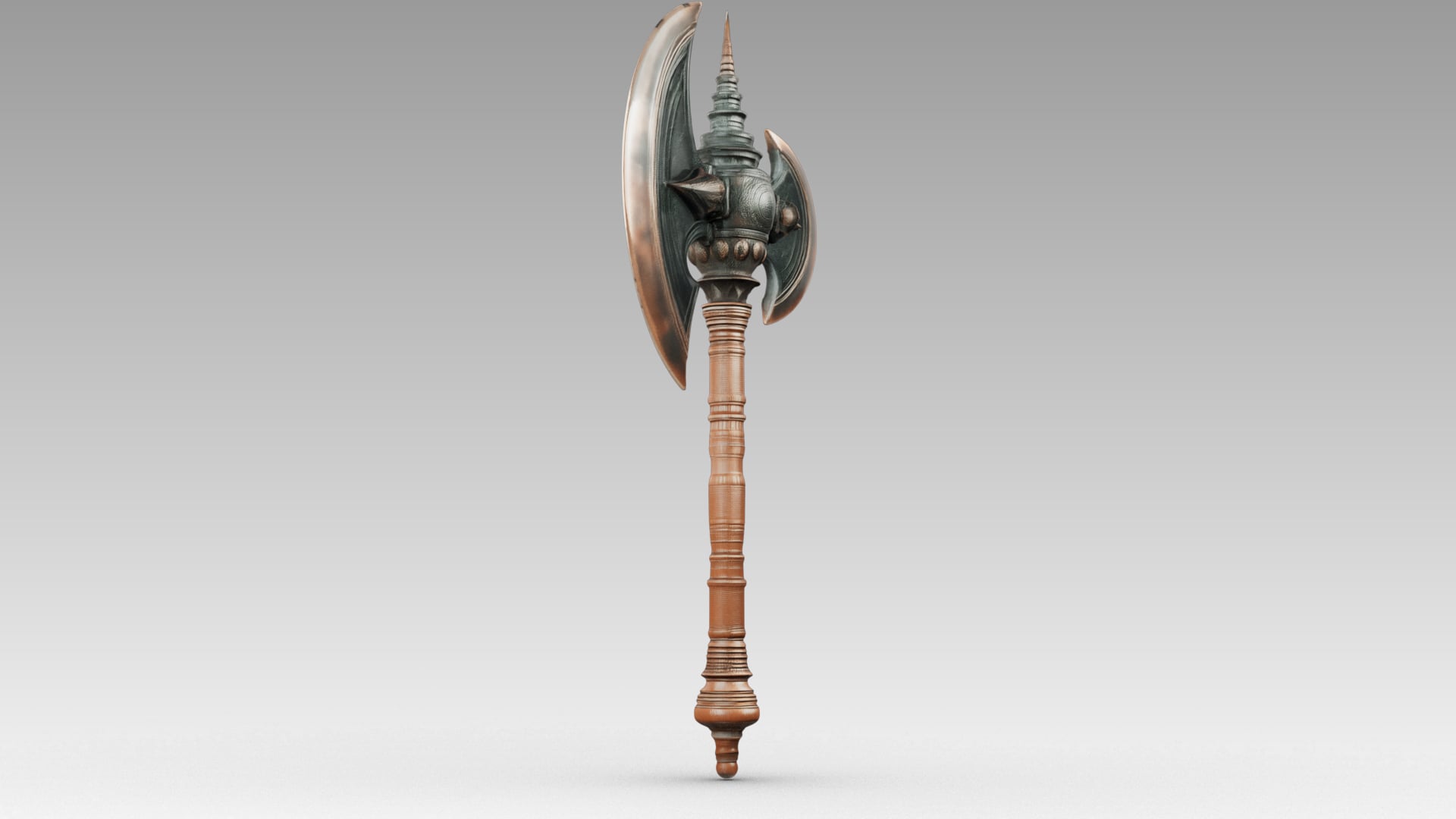 Iron Crescent Halberd 3d model