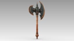 Iron Crescent Halberd 3d model