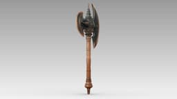 Iron Crescent Halberd 3d model