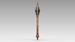 Iron Crescent Halberd 3d model