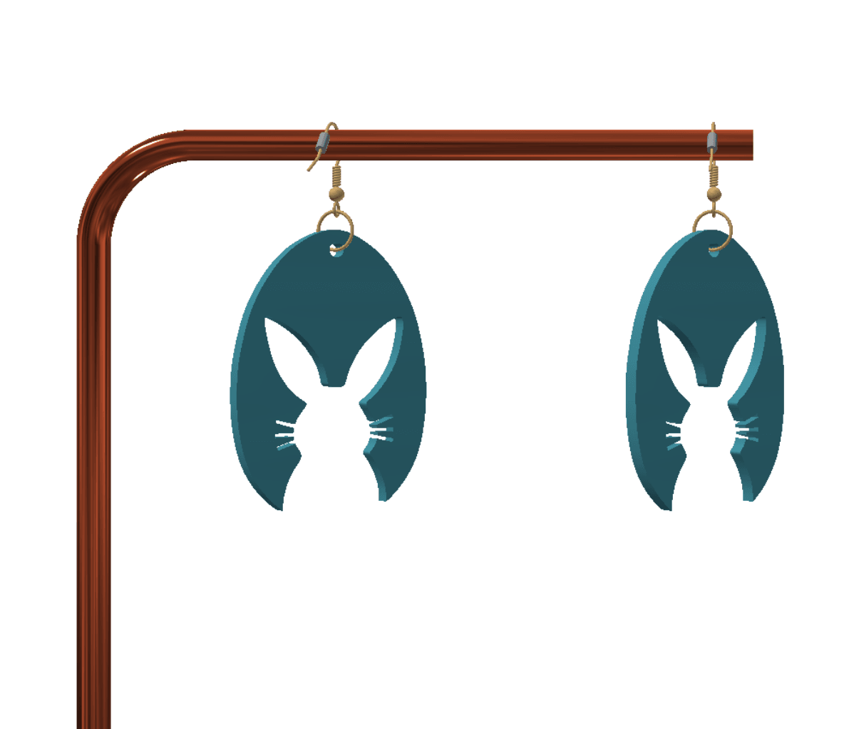 Cute keychain / earrings 3d model