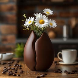 Coffee Bean Vase for Unique Home Decor 3d model
