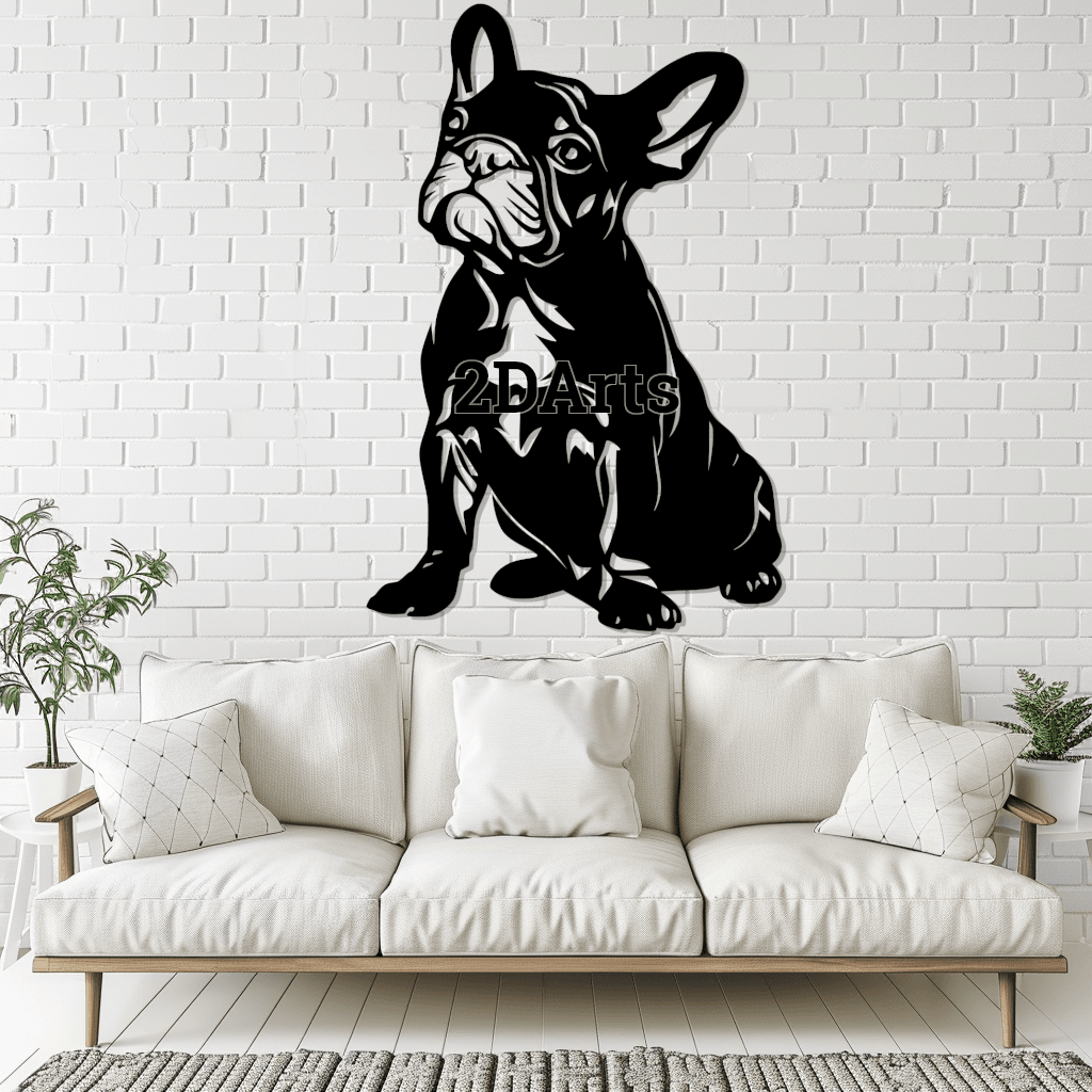 Frenchie 2D Wall Art/Window Art 3d model