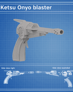Ketsu Onyo's Blaster - Rebels 3d model