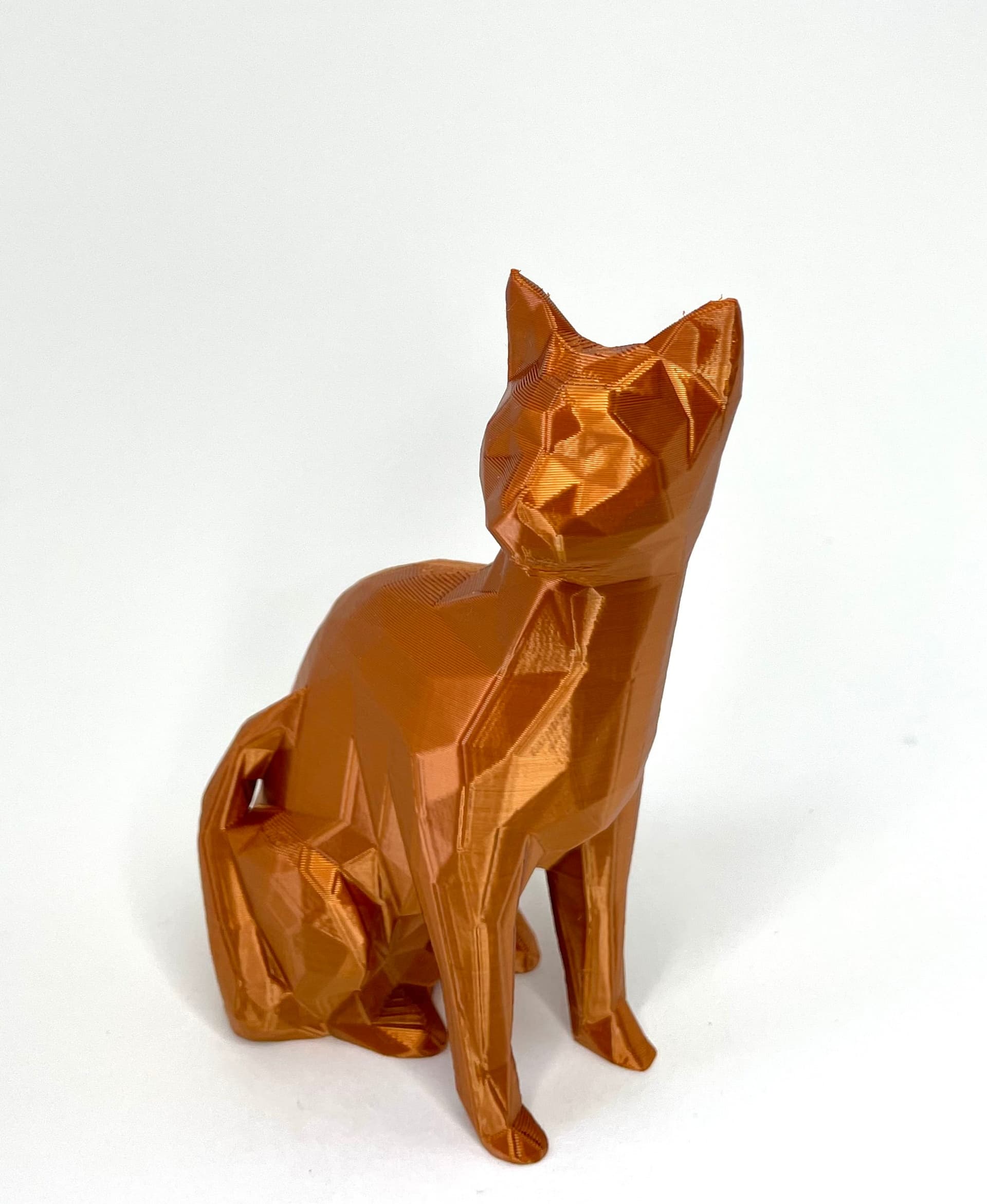 Cat Low Poly Figurine / Planter Bundle 3d model