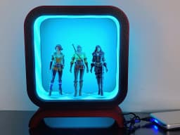 Square Lamp (LED strip) 3d model