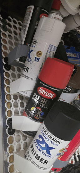 Multiboard Aerosol Can Holder Pegboard Attachment 3d model