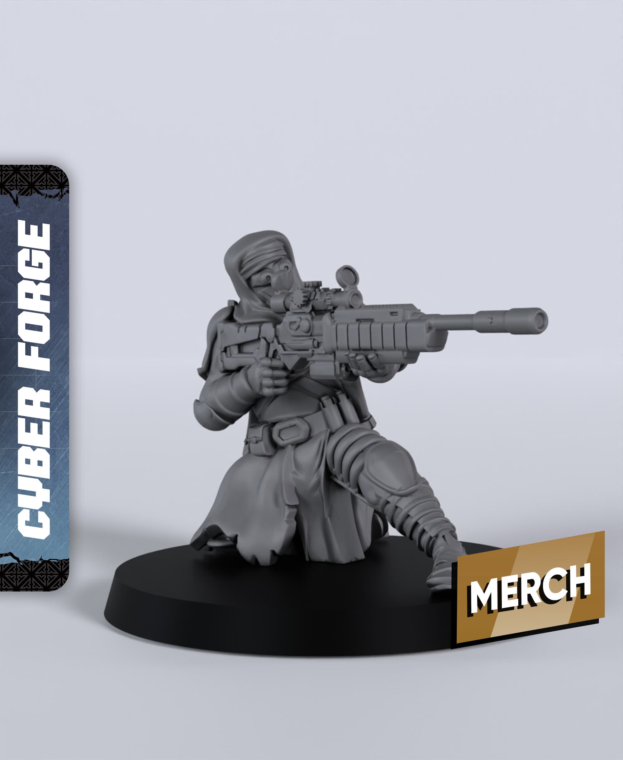 Muhaneen - With Free Cyberpunk - Sci-Fi Gift Ideas for RPG and Wargamers 3d model