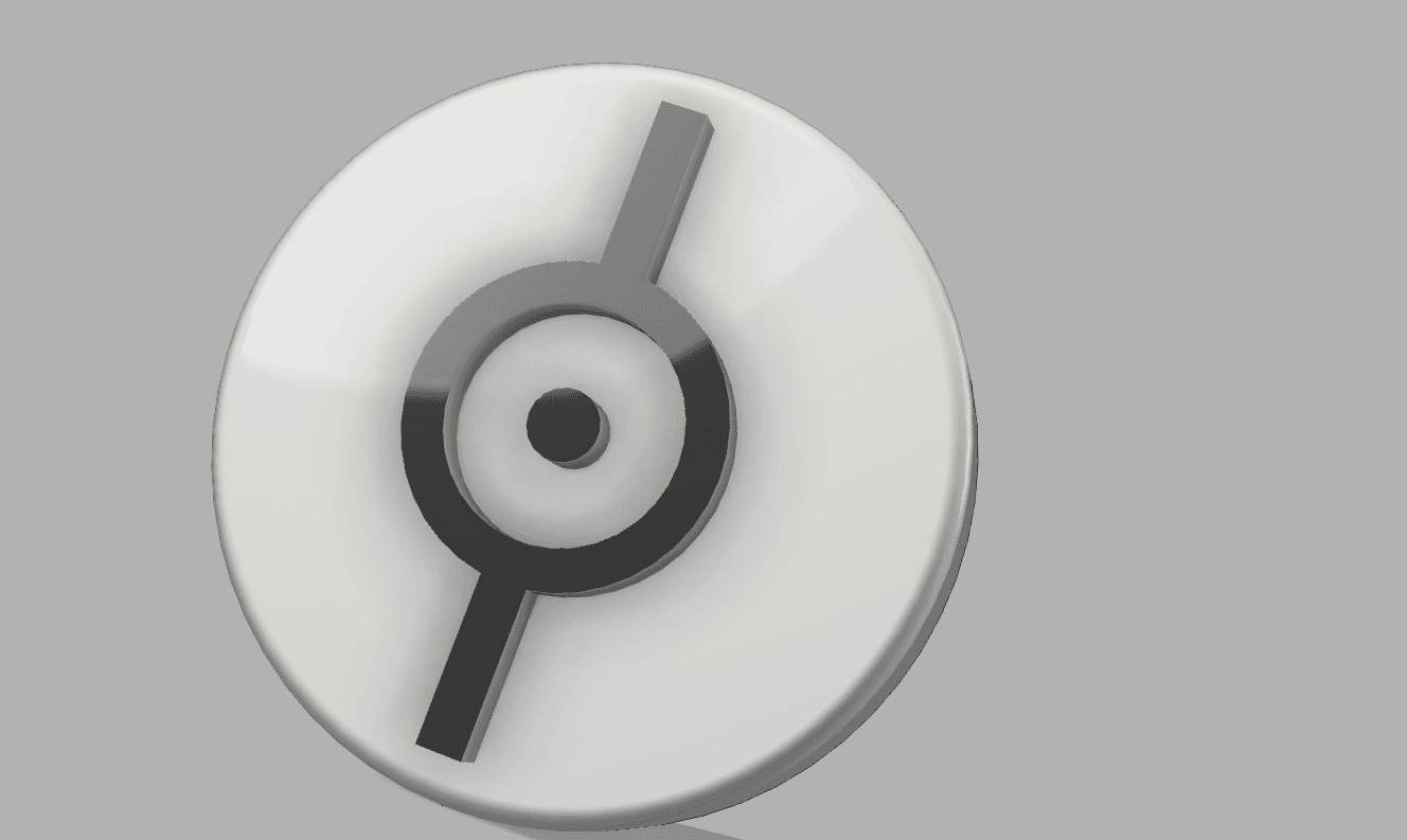 POKEMON UNOWN NON-MMU FRIDGE MAGNET “I” 3d model