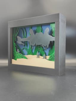 Star Wars - Dagobah Shadow Box 3d model