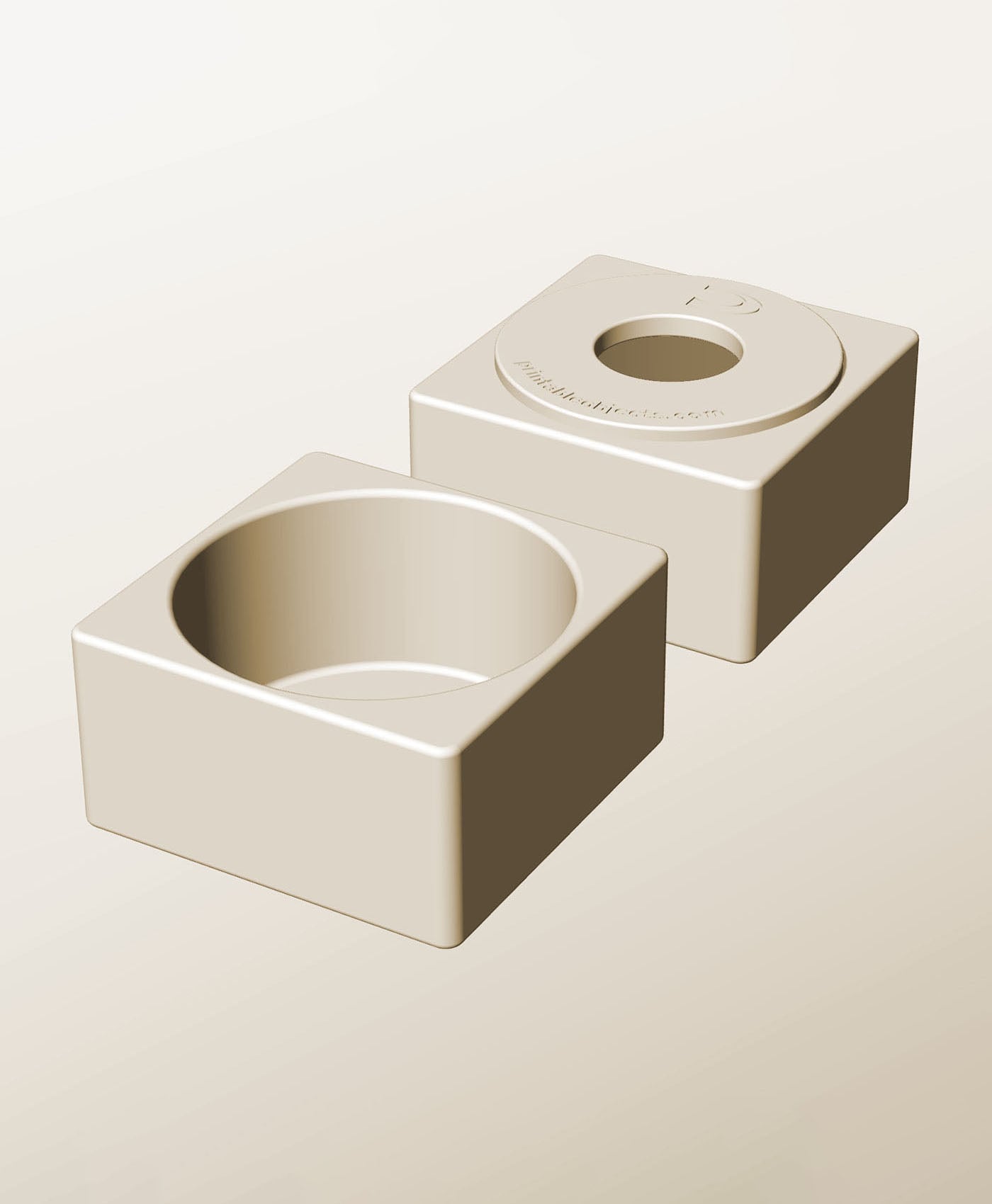 CS96-55-P Stacking pierced component box bin for makers 3d model