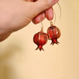 Voronoi pomegranate earring or decor 3d model