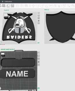 L.A. Raiders Sign – LED Strip Compatible 3d model