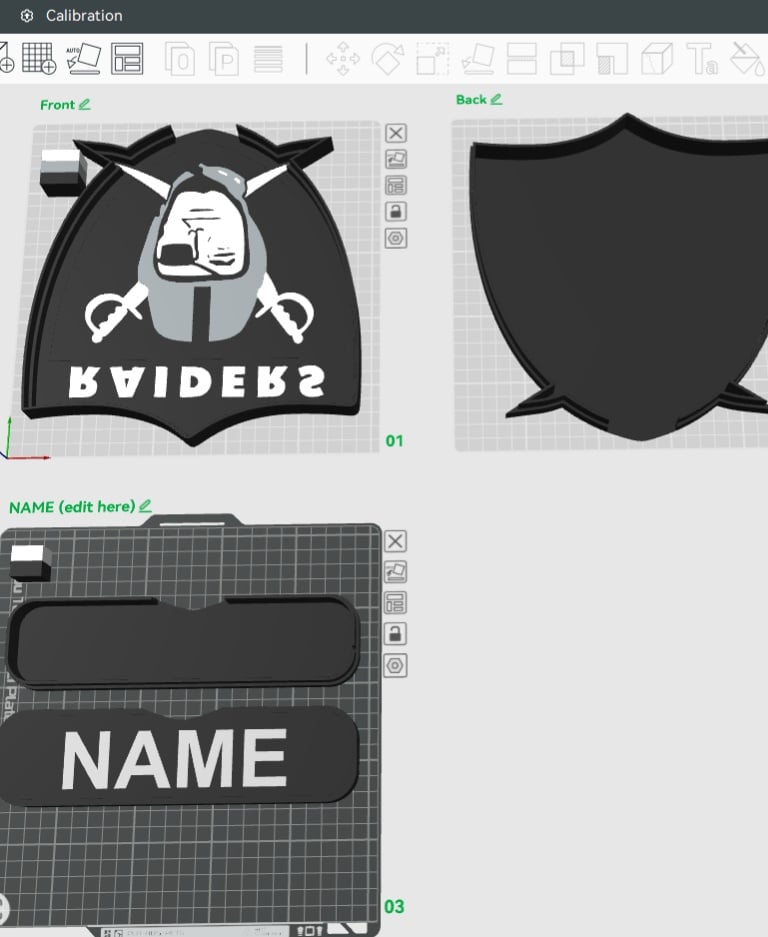 L.A. Raiders Sign – LED Strip Compatible 3d model