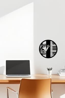 Piano Wall Art, Wall Decor, Home Decor 3d model