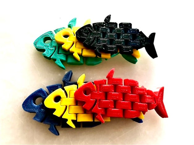 My Articulated Fish 3d model