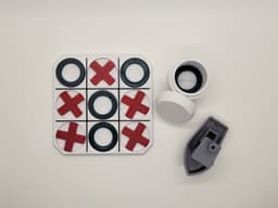 Tic Tac Toe Board and Pieces 3d model