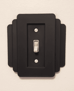 Art Deco Light Switch Plate 3d model