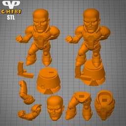 Lex Luthor Chibi STL for 3D Printing ChibiSTL 3DXM 3d model