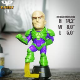 Lex Luthor Chibi STL for 3D Printing ChibiSTL 3DXM 3d model