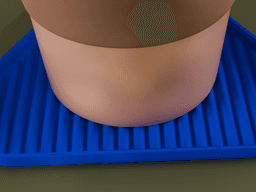 Stackable Scalloped Triangle Coaster Set 3D Print STL File | 3 Sizes 3d model