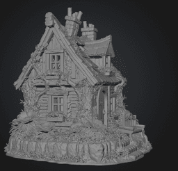 Cozy Fantasy House STL for 3D Printing 3d model
