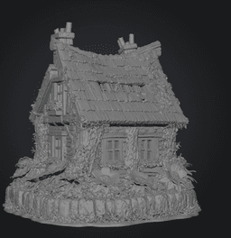 Cozy Fantasy House STL for 3D Printing 3d model