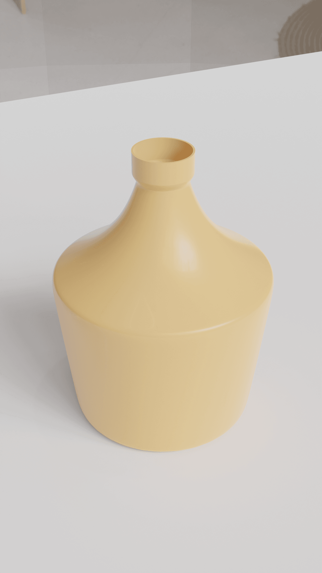 Wide Bottle Shaped Vase 3d model