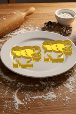Elephant Cookie Cutter, Biscuit Cutter 3d model