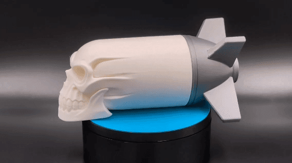 Skull Nuke - Dark Shelf Decor 3d model