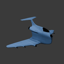 Guppy Space Fighter Jet v2 3d model