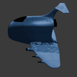 Guppy Space Fighter Jet v2 3d model