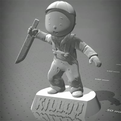 Killou - Caillou meets Chucky 3d model