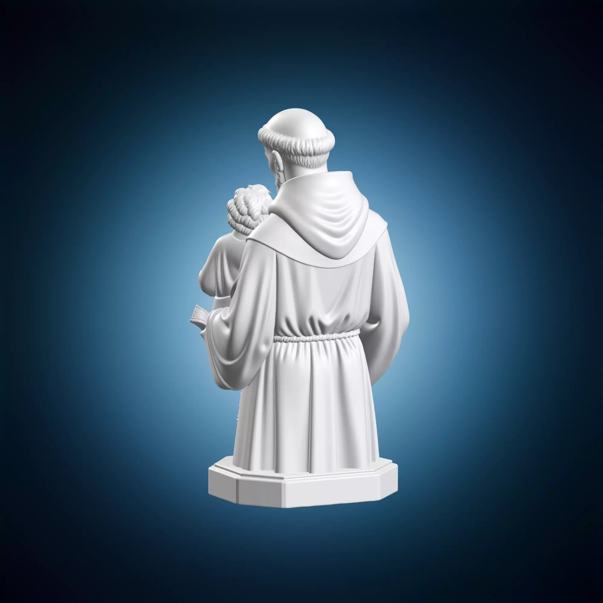 Saint Anthony Padua Bust 3d model