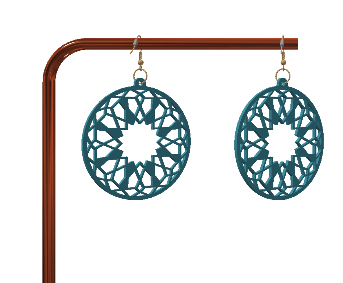 Cute keychain / earrings 3d model