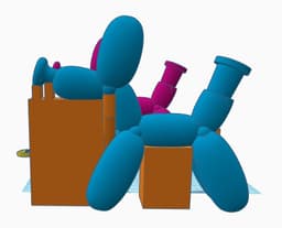 Balloon Dog Pipe 420 3d model
