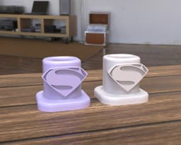 Superman single pen holder 3d model