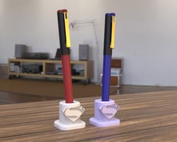 Superman single pen holder 3d model