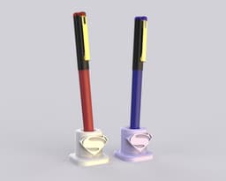 Superman single pen holder 3d model