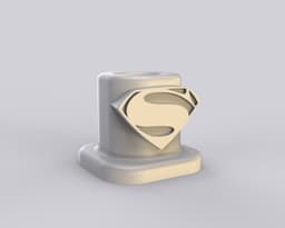 Superman single pen holder 3d model