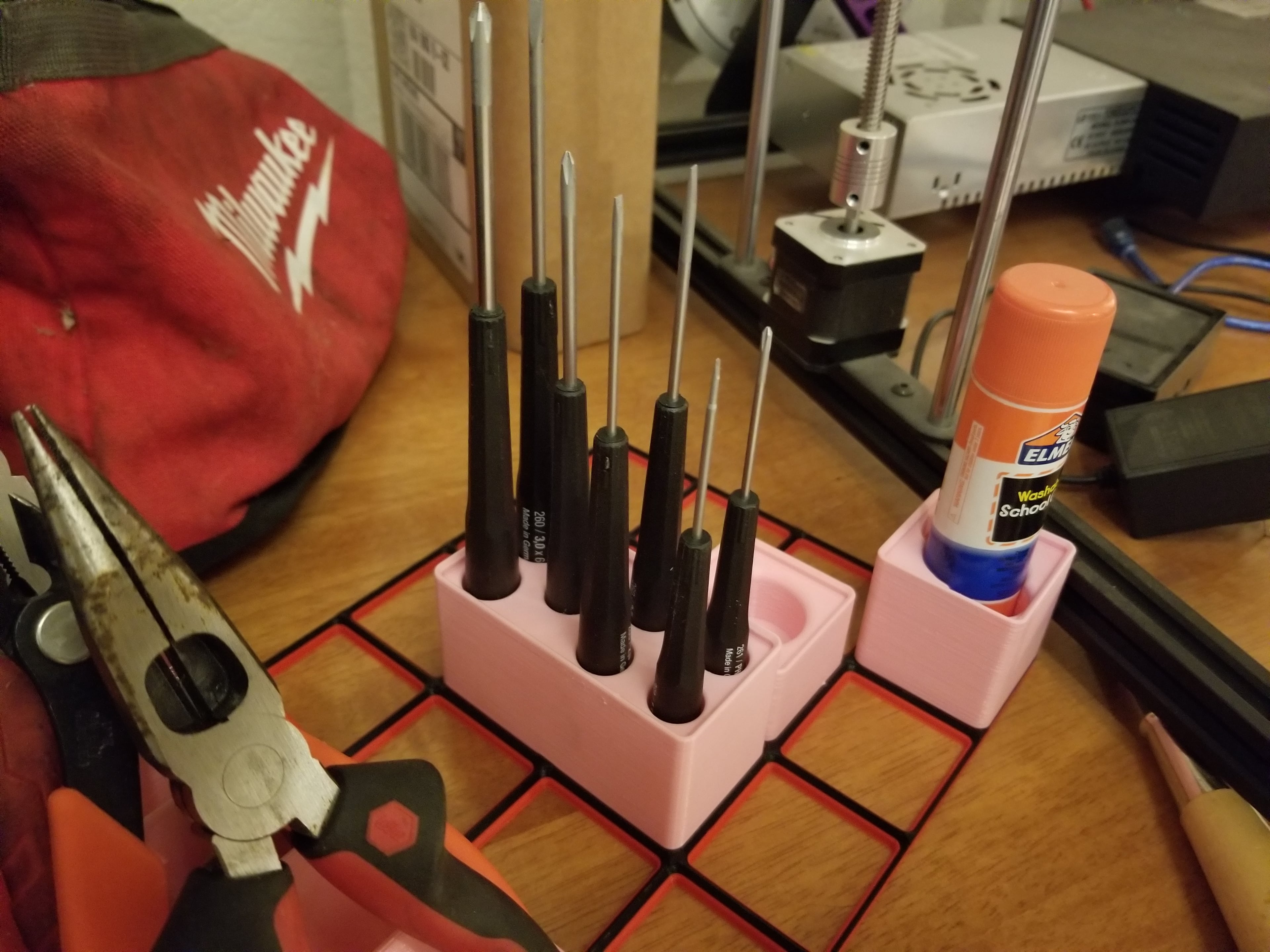 Gridfinity fits Wiha 7pc Micro Screwdriver Set 3d model