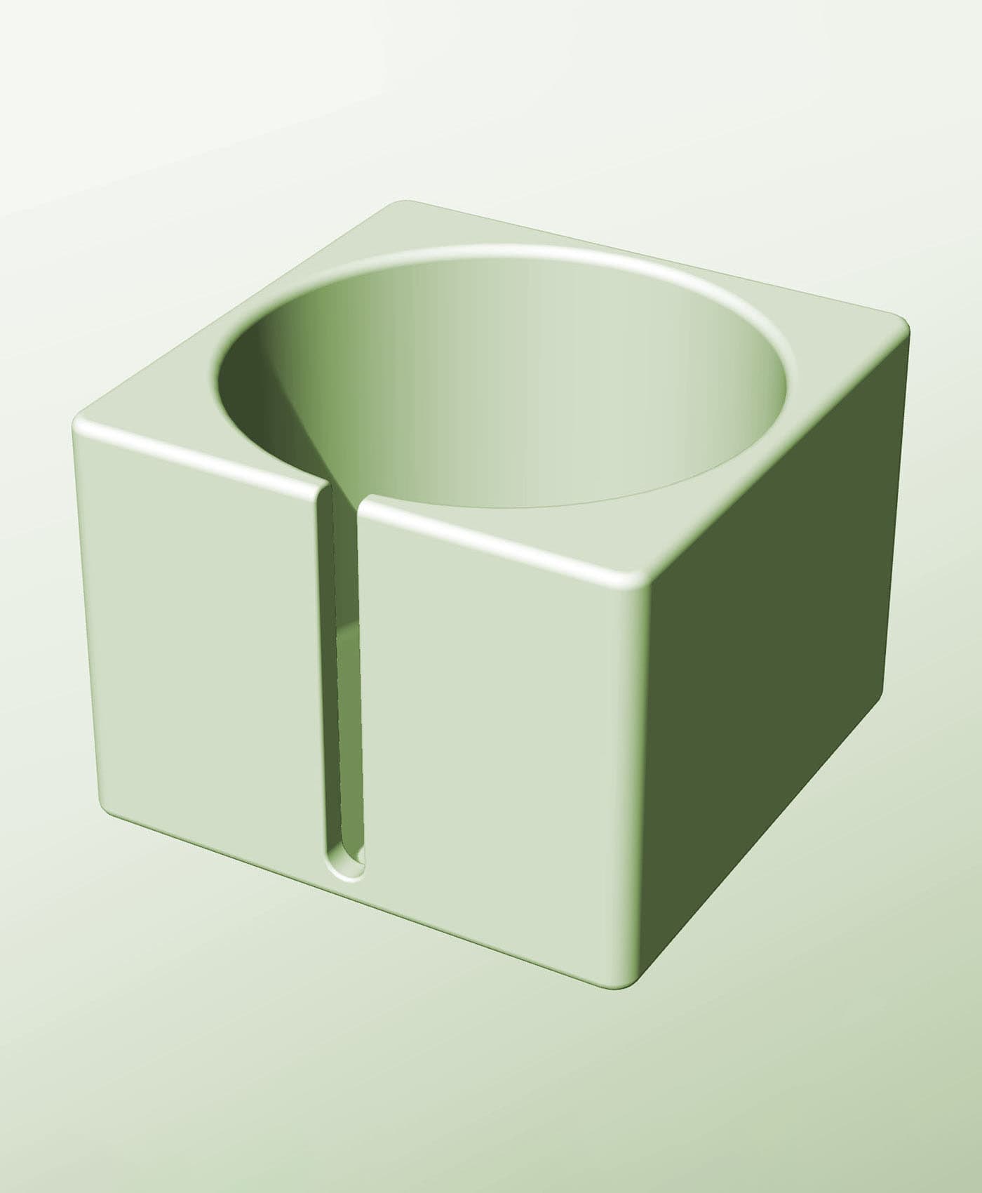 CS128-105-S Slotted container modular stackable module bin box 3d model